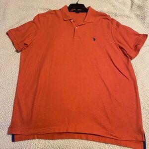 Polo by Ralph Lauren Men's Orange Polo Shirt